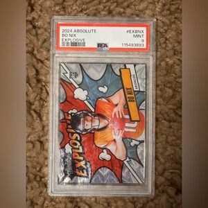 2024 Absolute Bo Nix Explosive #EXBNX PSA 9 Denver Broncos